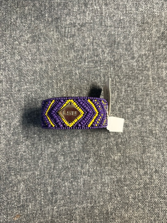 Jewelry - LSU Purple & Gold Beaded Bracelet
